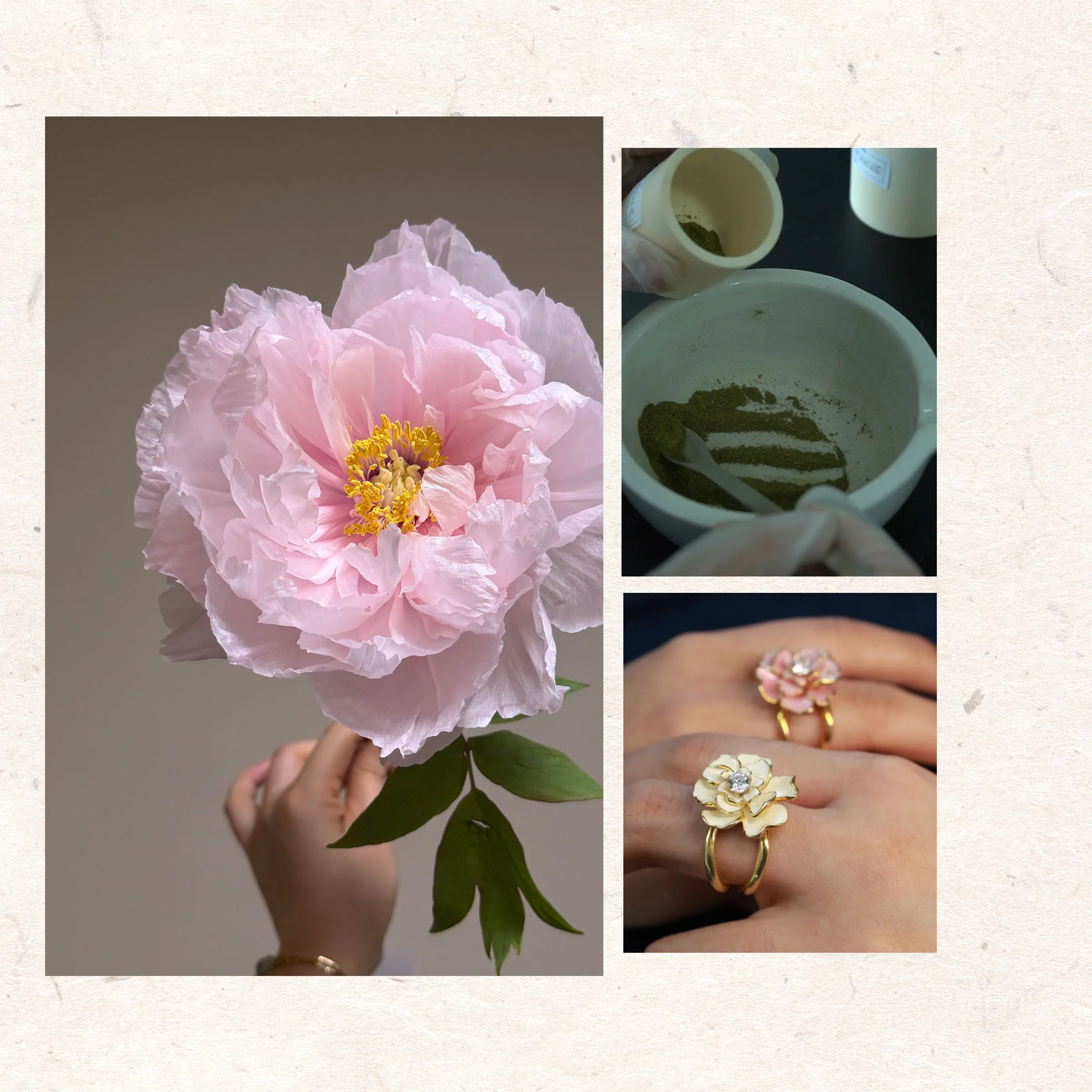 A custom memorial diamond ring shown as a meaningful anniversary gift for mom, a girlfriend, or a marriage proposal.